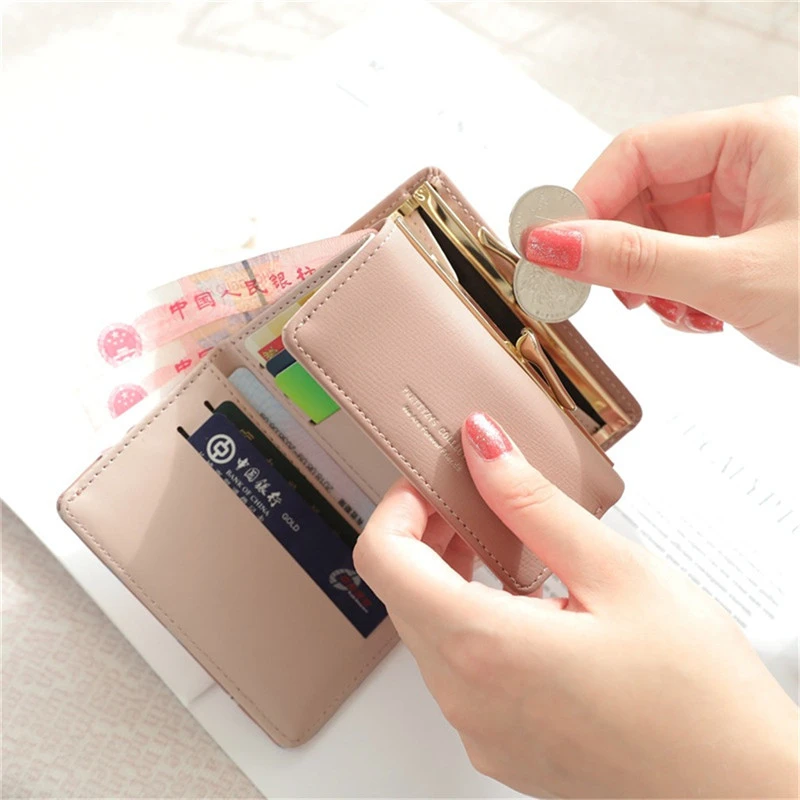 

Ladies Pocket Purse 2020 Leather Cartoon Women Holder Card Clutch Women Wallet Short Bag Coin Mujer Cute Wallet Girls Cartera
