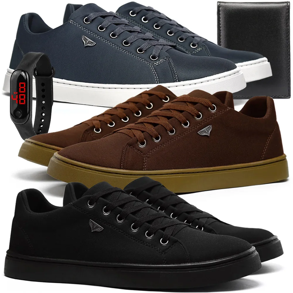 

Casual Skateboard Shoes 3 Pines Kit with Watch and Wallet