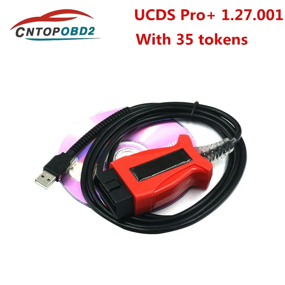 

Новейший V1.27.001 UCDS Pro forfod с 35 токенами, полнофункциональные UCDS для FoD автомобилей до 2017 года, полная активация кабеля сканера OBD2