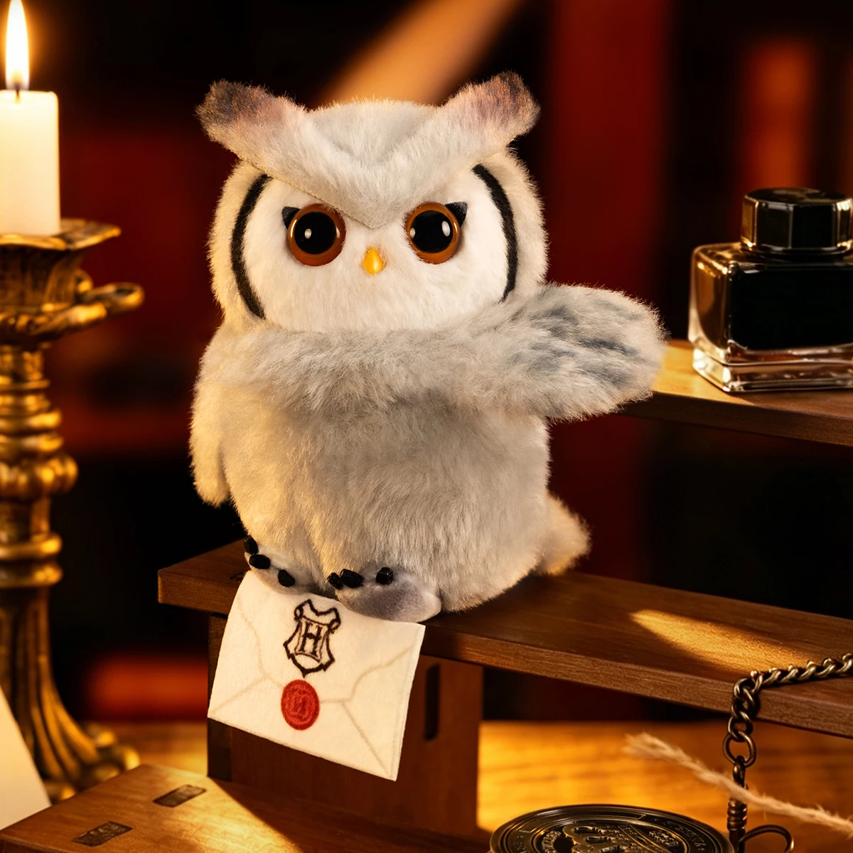 Фото 【EU EXCLD】POP MART Harry Potter - Плюшевый брелок-сова в закрытой коробке (1/4 шт.) POPMART BlindBox Mystery Box №2
