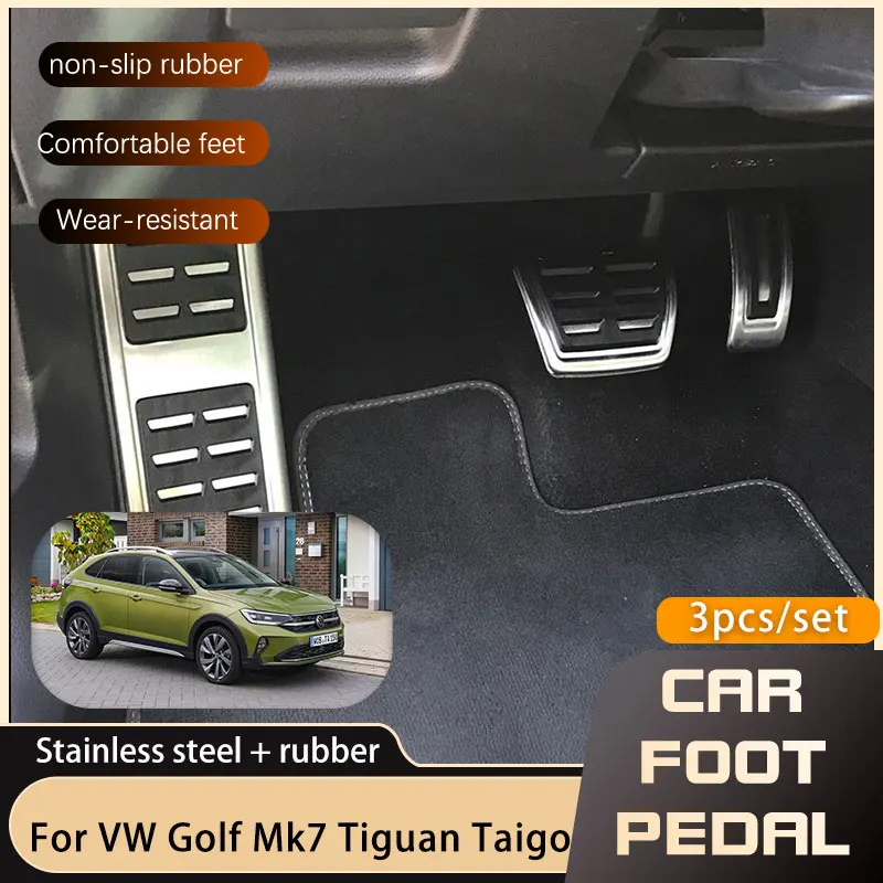 

Автомобильные педали для Volkswagen VW Atlas Teramont CA1 2018 2019 2020 2021 2022, тормозная муфта акселератора, нескользящие накладки на педали