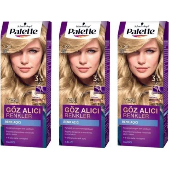S In Palette Hair Color 0-00 Intense Lightening 3 Packs