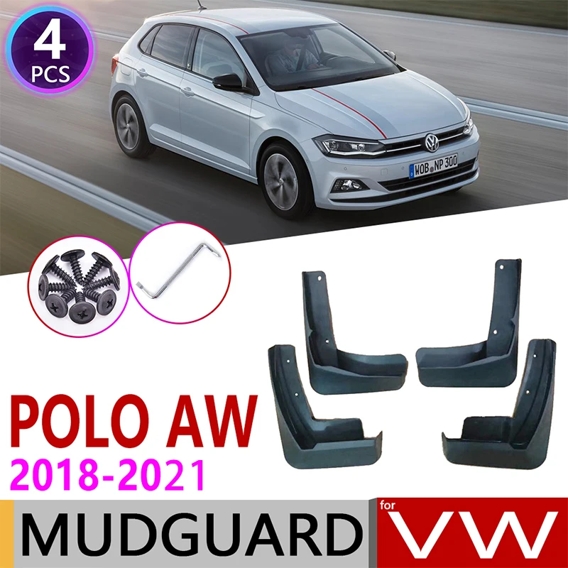 

4 шт., брызговики для Volkswagen Polo MK6 AW 2018 2019 2020