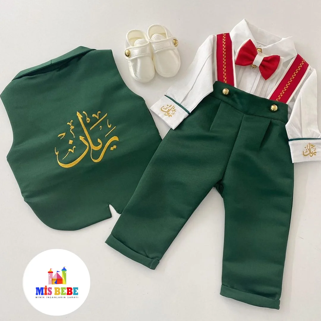 Misbebe 5-Pcs Boy Baby Set Clothing Personalized Outfit Custom Baby Clothes Winter Spring free shipping