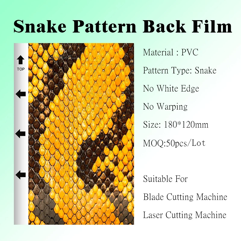 

50 шт. змеиная 3d-пленка для задней панели машины для резки, универсальная Гидрогелевая Защитная пленка для телефона, наклейка для задней пане...