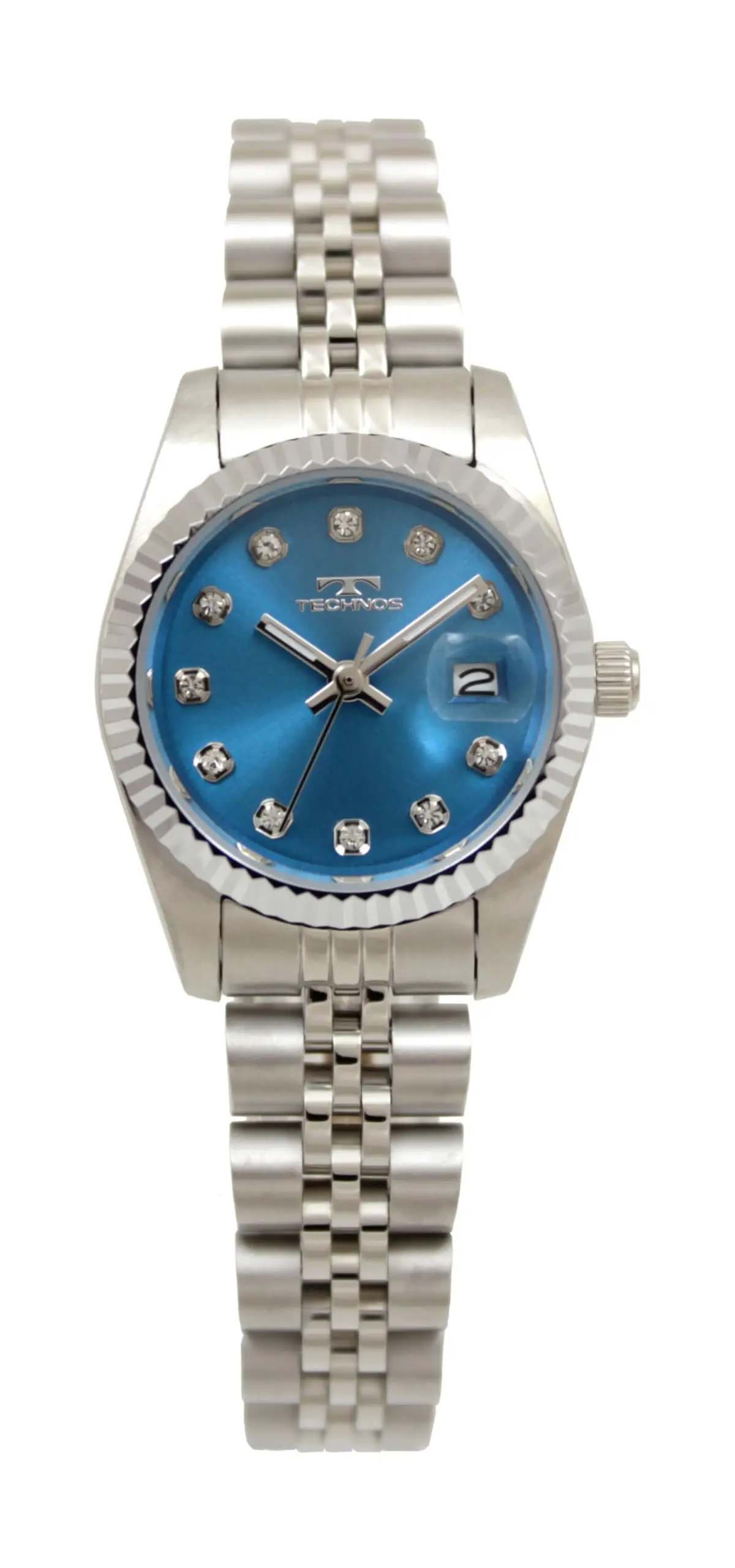 [Technos] часы с датой T6929SN женские Серебристые |