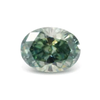 cadermay unique style green moissanite oval shape 0 5ct 5 0ct for diy jewelry making loose gemstones in wholesale price