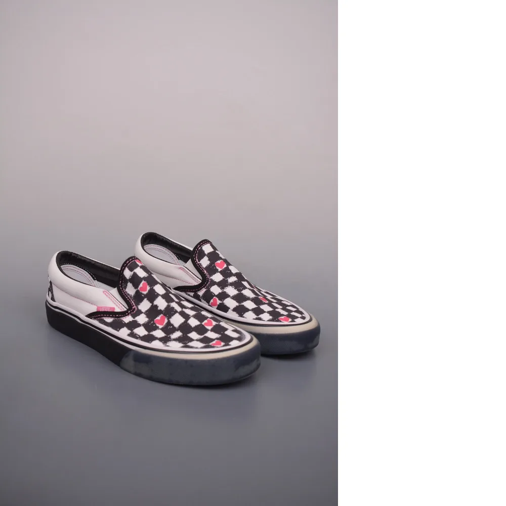 Vans Slip-On Classic Co-Branded THE MUSEUM VISITOR Модная и универсальная повседневная обувь из холста