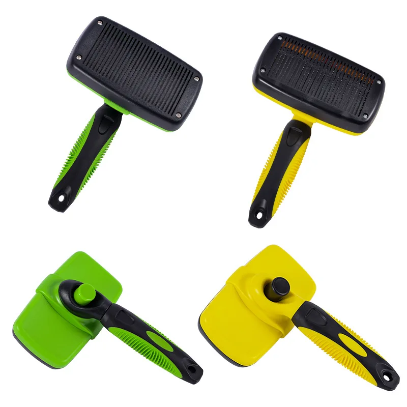 

Dropshipping Best Quality Reusable Portable Self Cleaning Slicker Shedding Remove Grooming Dog Cat Brush Hair Comb