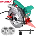 Электрическая мини-циркулярная пила HYCHIKA с лазером 230 В, многофункциональная электрическая пила, электроинструмент сделай сам 1500 Вт, электрические Деревообрабатывающие инструменты