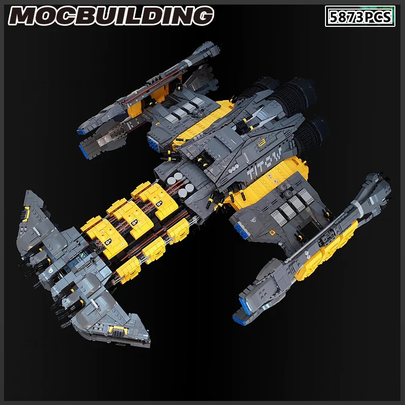 Battlecruiser MOC Building Block Movie Destroyer Frigate DIY Кирпичная модель Starfighter Сборочный комплект