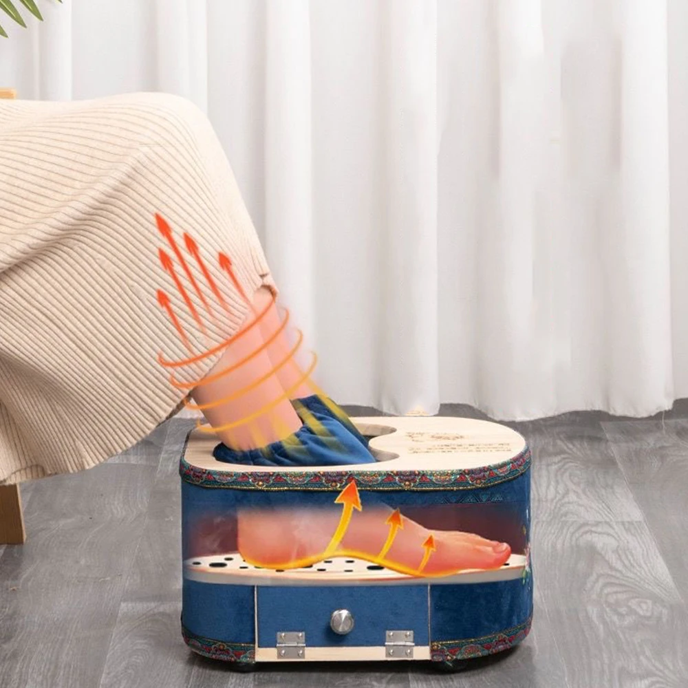 Коробка для прогревания ног Деревянная Бездымная Пароварка специальное