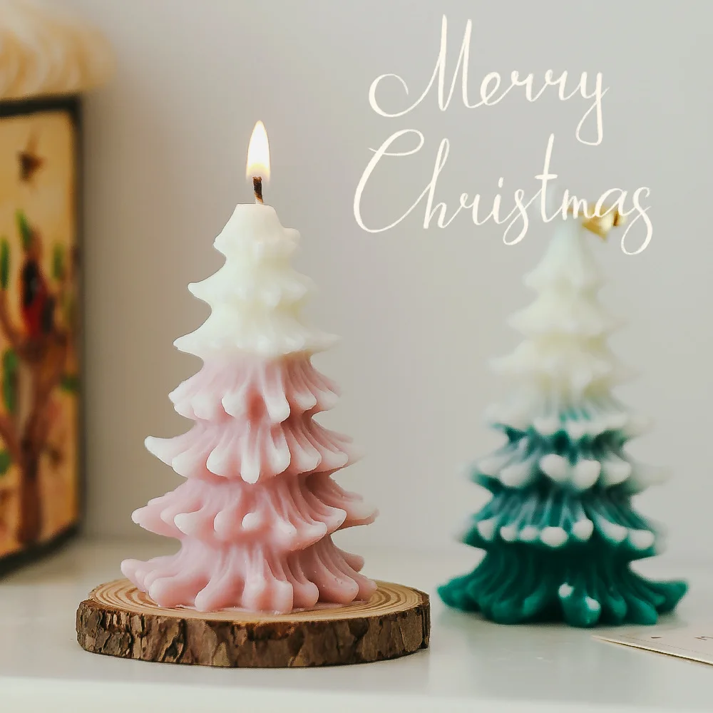 Room decor aesthetic Christmas tree scented candles new year home fragrant christmas decoration guest gift |