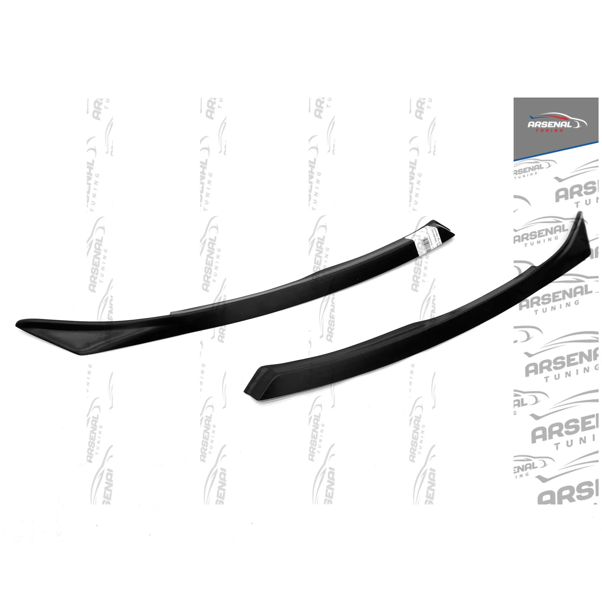 Накладки на переднюю оптику для Mitsubishi Outlander XL (2005-2009) АБС пластик ресницы фар