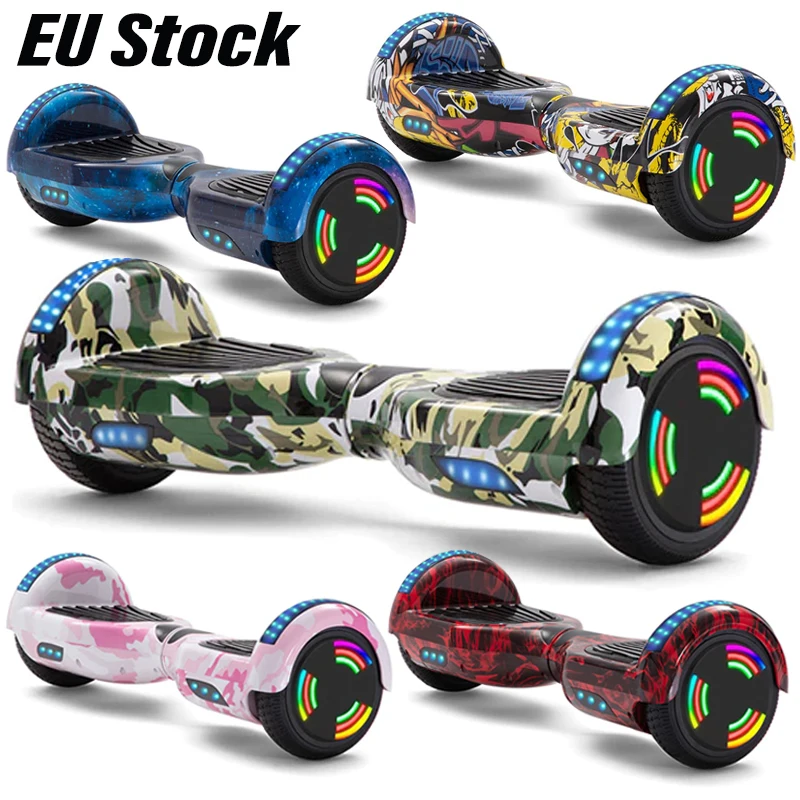 

500W Self Balance Scooters 6.5'' Hoverboard Smart Electric Hover Board 2 Wheels LED Flash Lights Bluetooth Speaker Kids Gifts