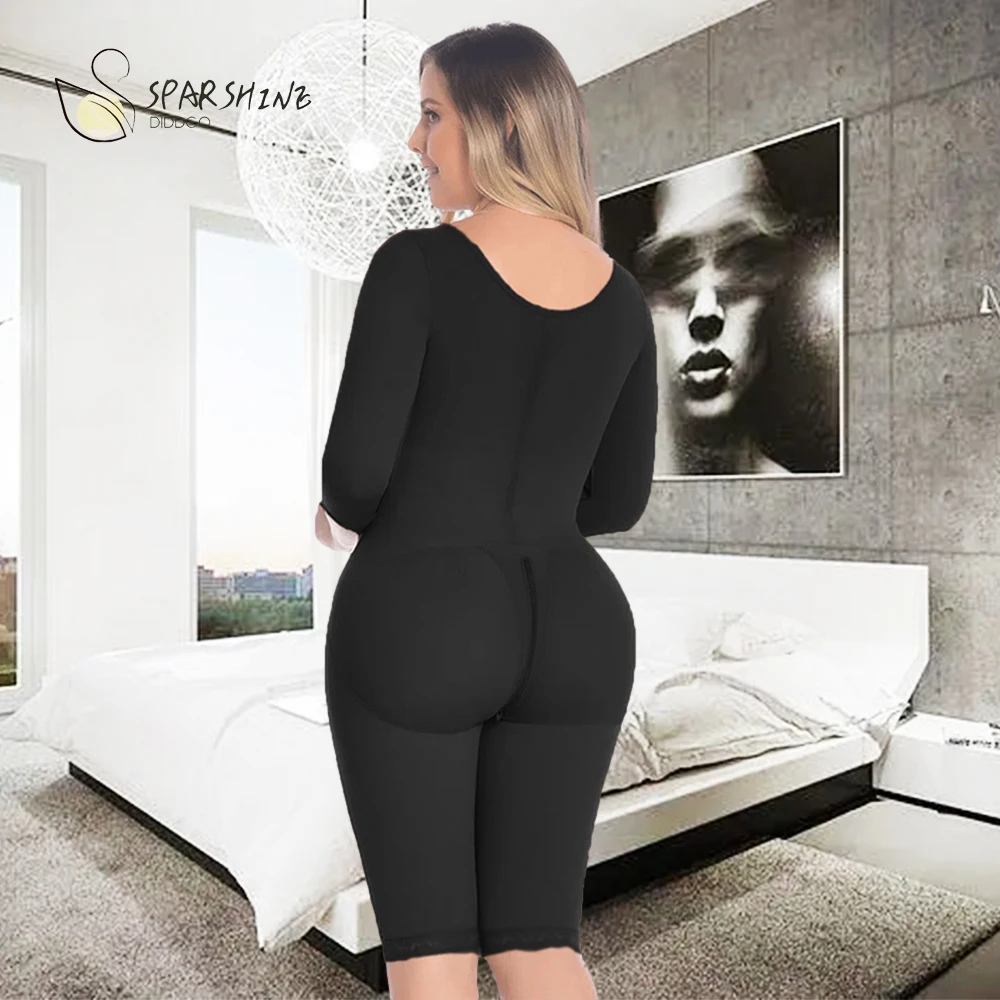 Women's shapewear with sleeves and bra shaper women tummy control waist shaper fesses push up femme full body shapewear