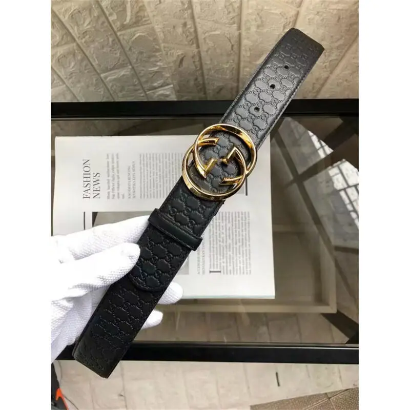 Мужской Ремень Из Высококачественной Натуральной Кожи В Стиле GUCCI Копия 1:1 С