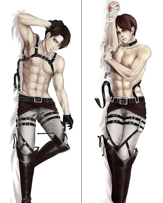 Дакимакура подушка-обнимашка с подушкой и наволочкой по аниме :Атака титанов /