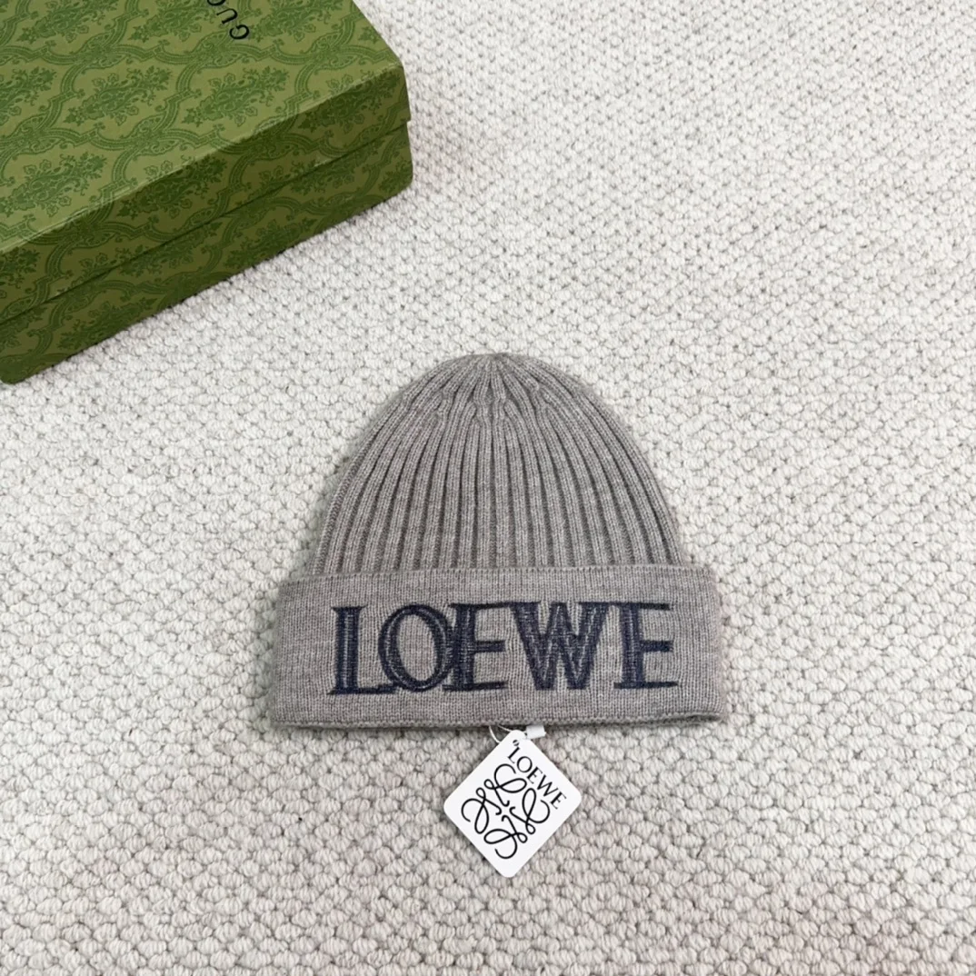 копия 1: 1 Loewe Зимняя Защита Ушей Мягкая Теплая И Морозостойкая Вязаная Модная