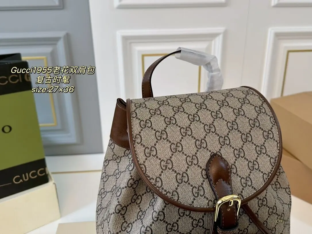 точная копия 1:1 Женская Большая Сумка С Принтом Gucci
