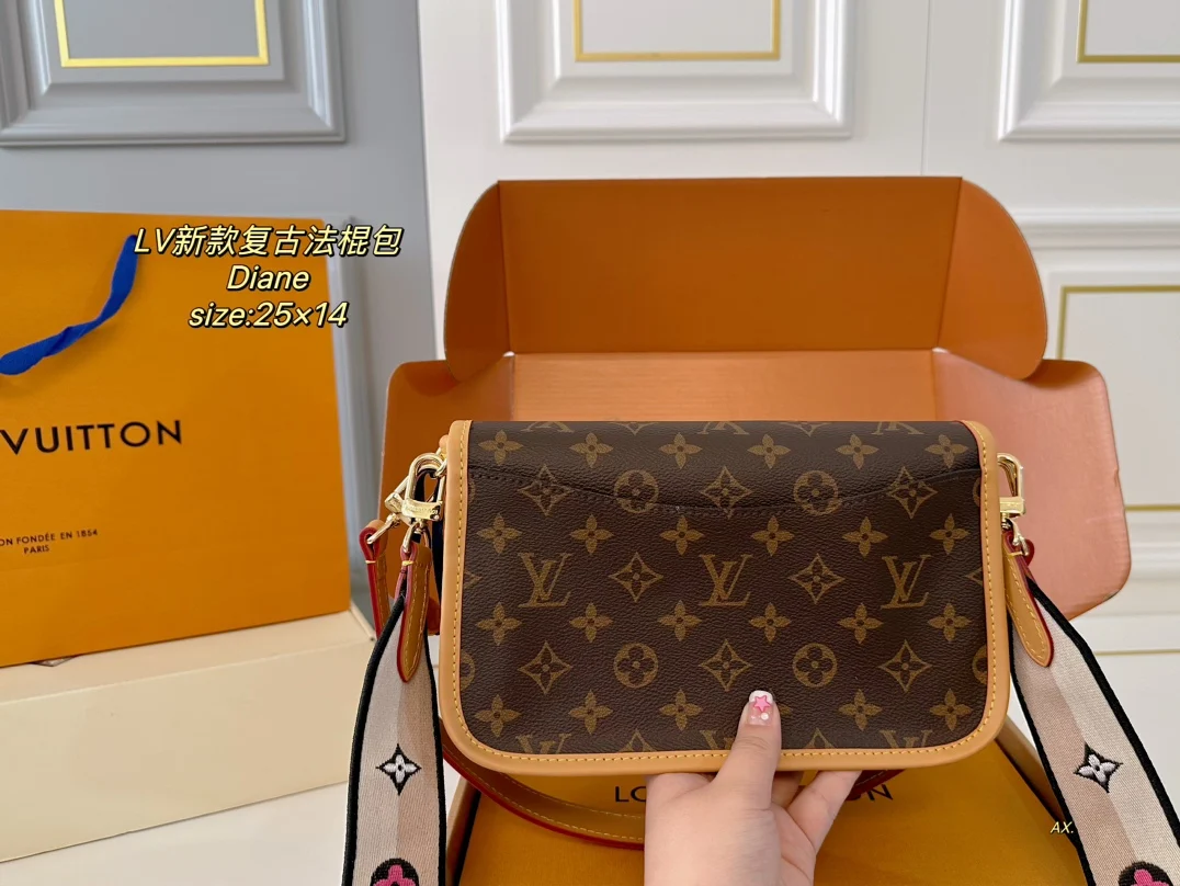 Сумки на плечо Louis Vuitton Женская новая сумка высокое качество через Кожаная мода