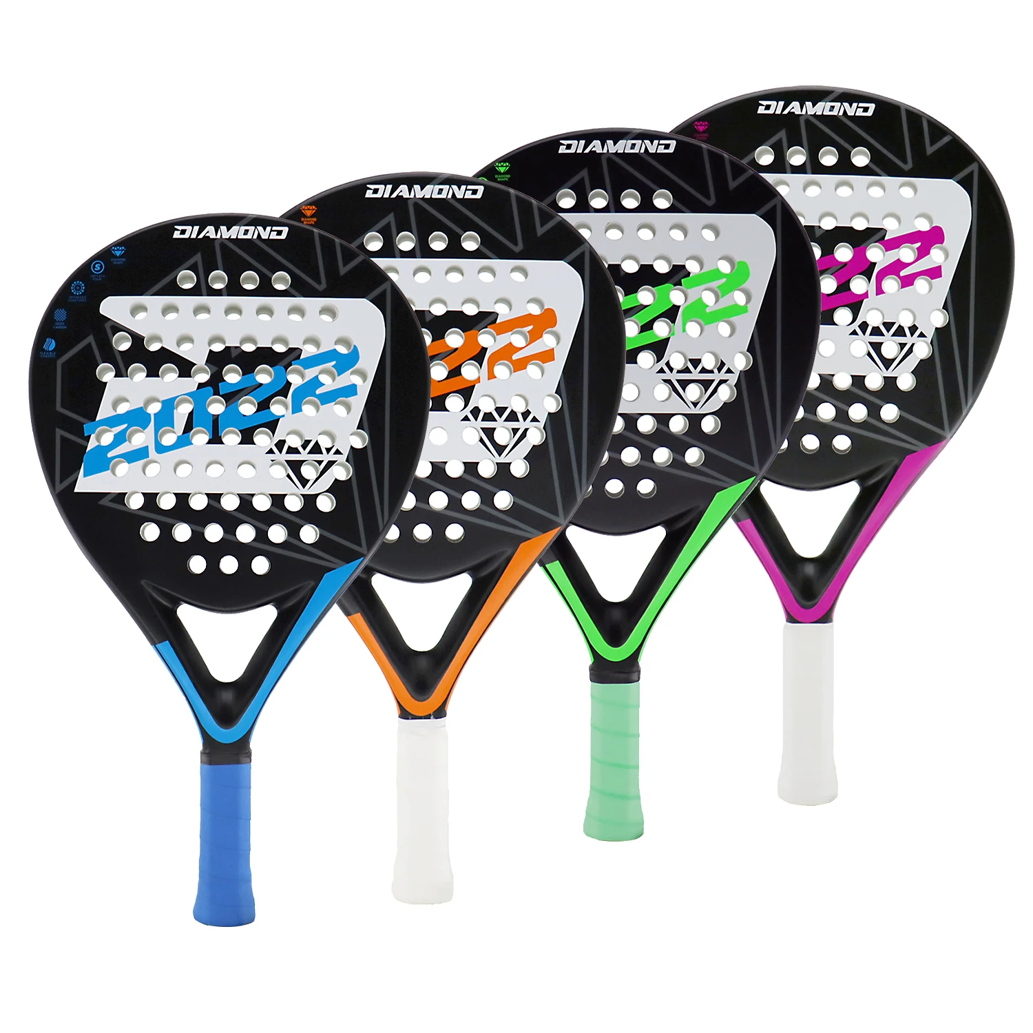 

AMASPORT Padel Racket Top Quality Diamond Shape High Balance Racket Beach Tennis With Soft EVA For Outdoor Sport Paleta De Padel