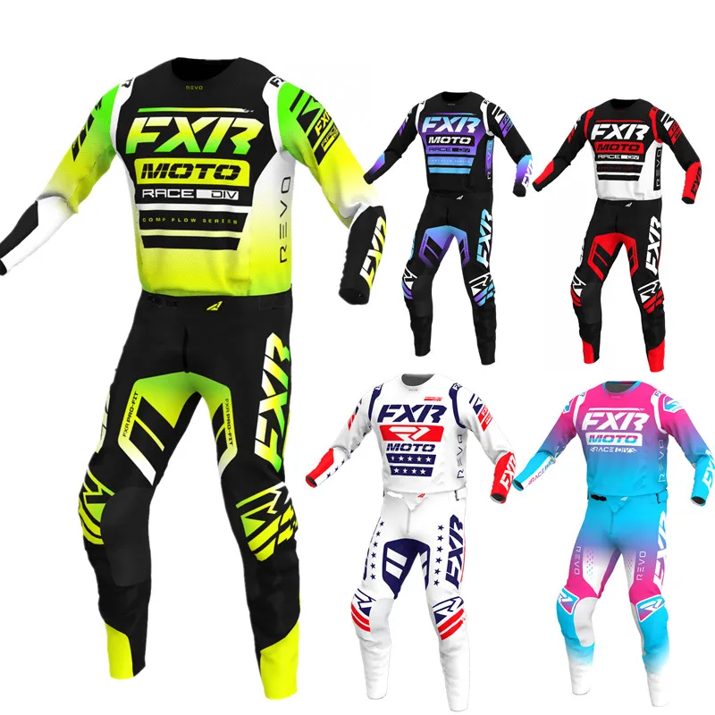 

2023 FXR Moto Gear Set Dirt Bike Clothing Off Road for gasgas Moto Jersey Set Motorcycle Clothing Breathable MX Gp Combo