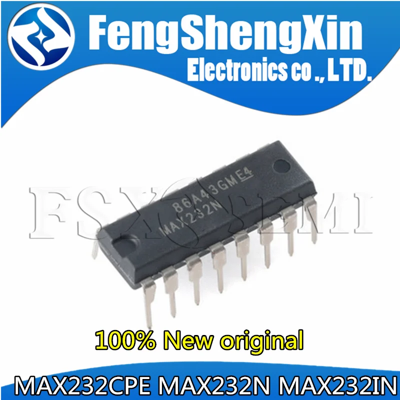 10pcs MAX232CPE MAX232N MAX232IN DIP Driver/receiver IC