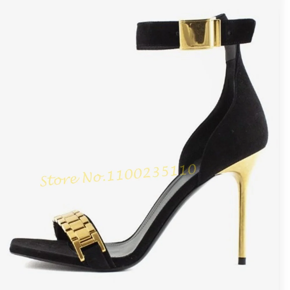 Сандалии женские на высоком каблуке роскошные босоножки с ремешком щиколотке