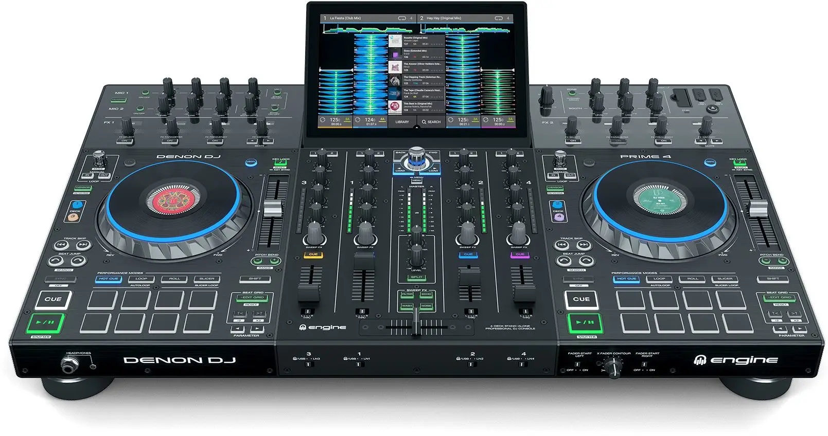 

(Новинка) летняя скидка 50% Denon DJ PRIME 4 автономная 4-колода 10 дюймов HD Multitouch Hot