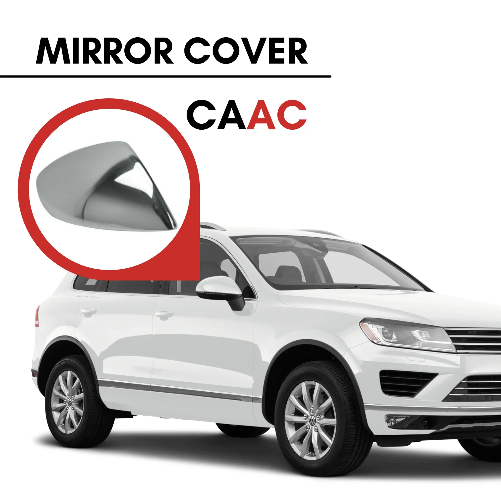 

2 шт., хромированные боковые зеркала из нержавеющей стали для VW TOUAREG 2010-2015