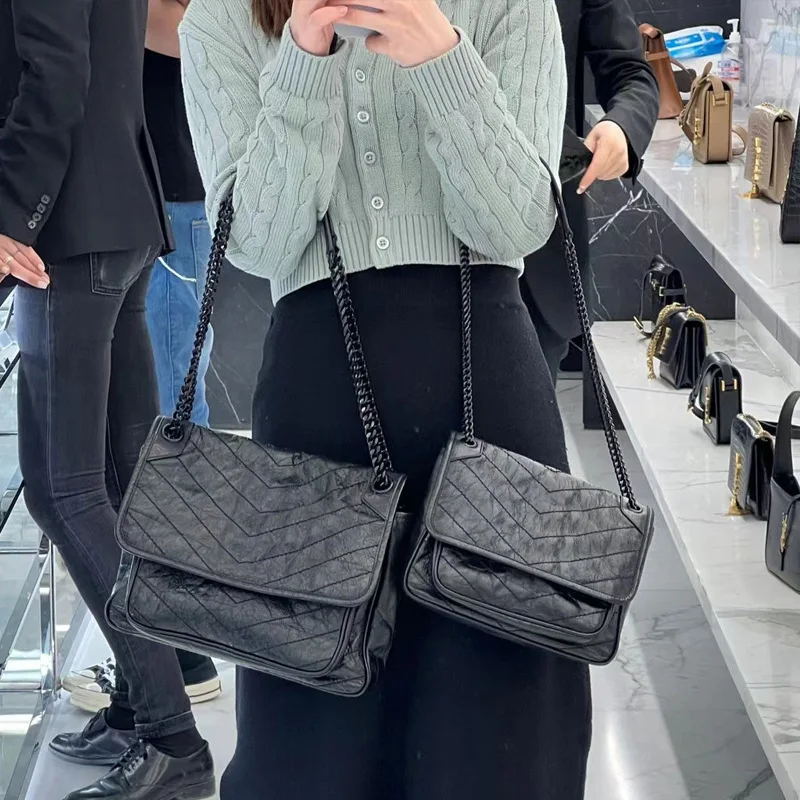 Сумка Хобо на цепочке под подмышек дизайнерские Роскошные дамские сумочки через