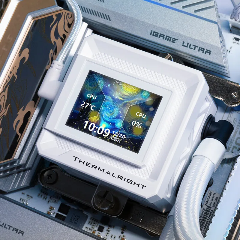 Фото Thermalright FW 240 SE ARGB Универсальный радиатор водяного охлаждения/2-дюймовый магнитный ЖК-экран/поддержка LGA1851/1700/115X/1200/AM5/AM4 №5