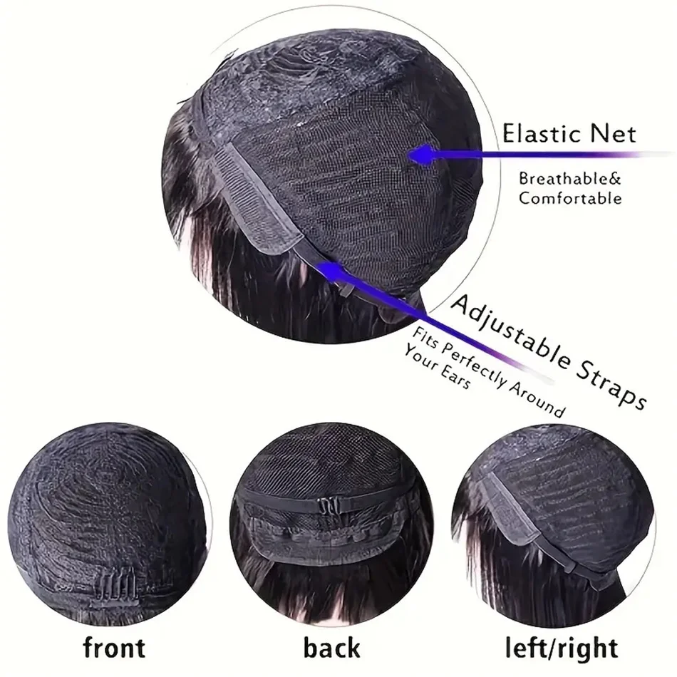 Плотность 180% Прямые Бразильские Человеческие Волосы Парики Фронтальные