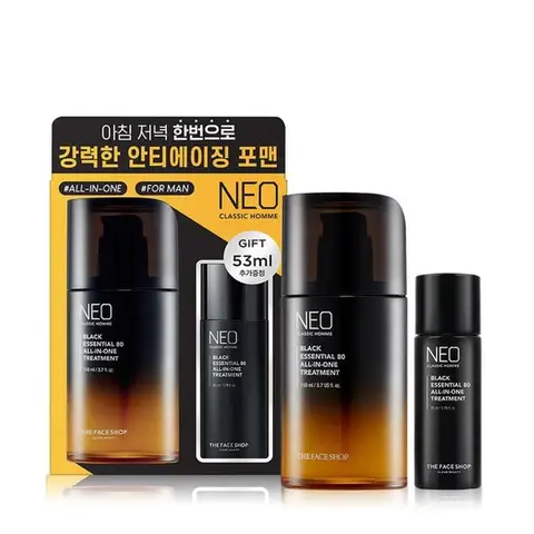 The Face Shop Neo Classic Homme Black Комплексный уход для лица (Комплексное средство 110 мл+53 мл)