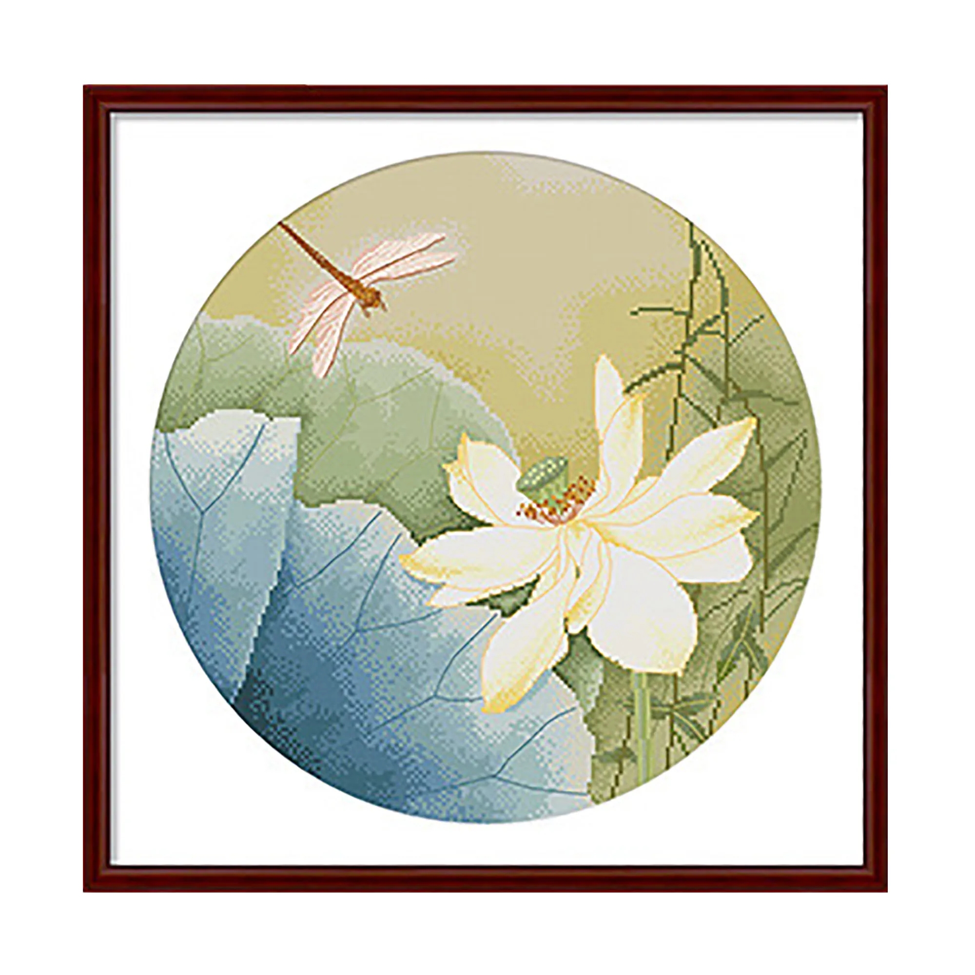 Набор для вышивки крестиком Lotus Flower 19 7x19 7 дюйма