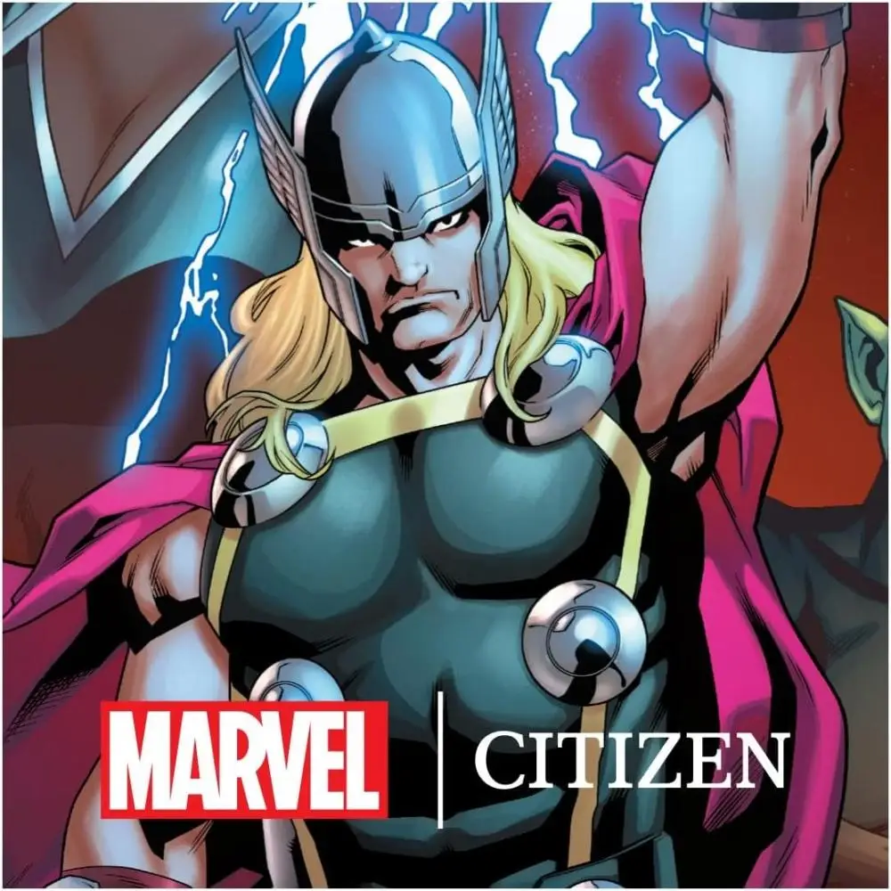 Мужские часы Citizen S Marvel So Eco Drive черного цвета