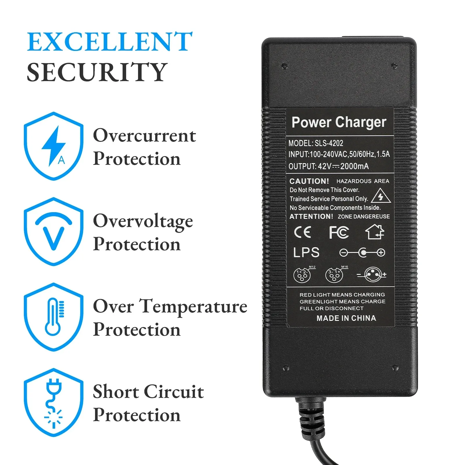 Зарядное устройство для электроскутера Ninebot Es1 Es2 Es4 E22 E25 F40 F20 Xiaomi M365 1S Pro pro2