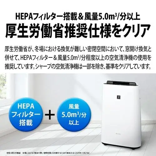 Увлажнитель воздуха Sharp Plasmacluster 7000 Standard на 13 татами / Очиститель 23 2019 Модель Белый