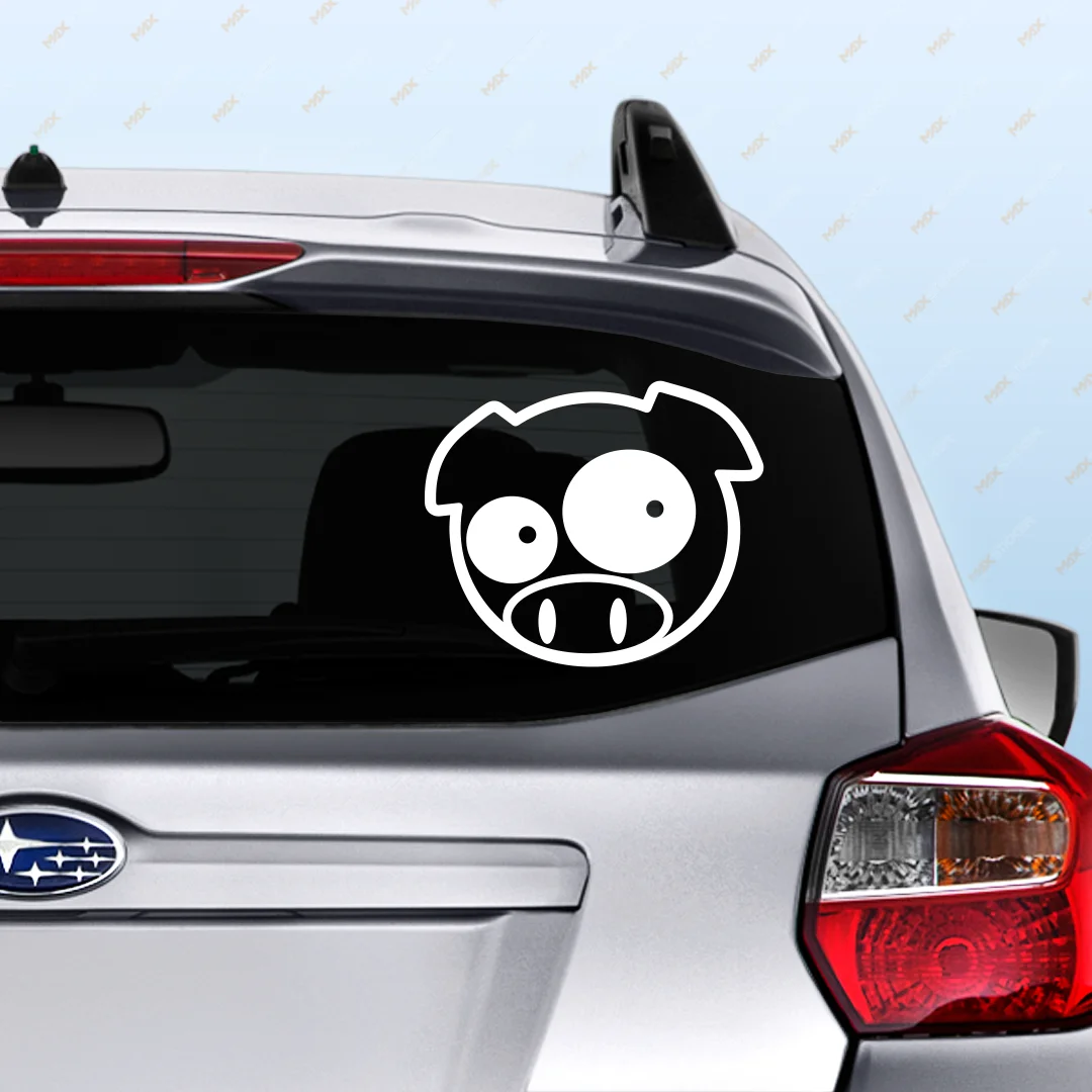 Свинка SUBARU - наклейка на авто для виниловый стикер Автомобильная стекло купить по