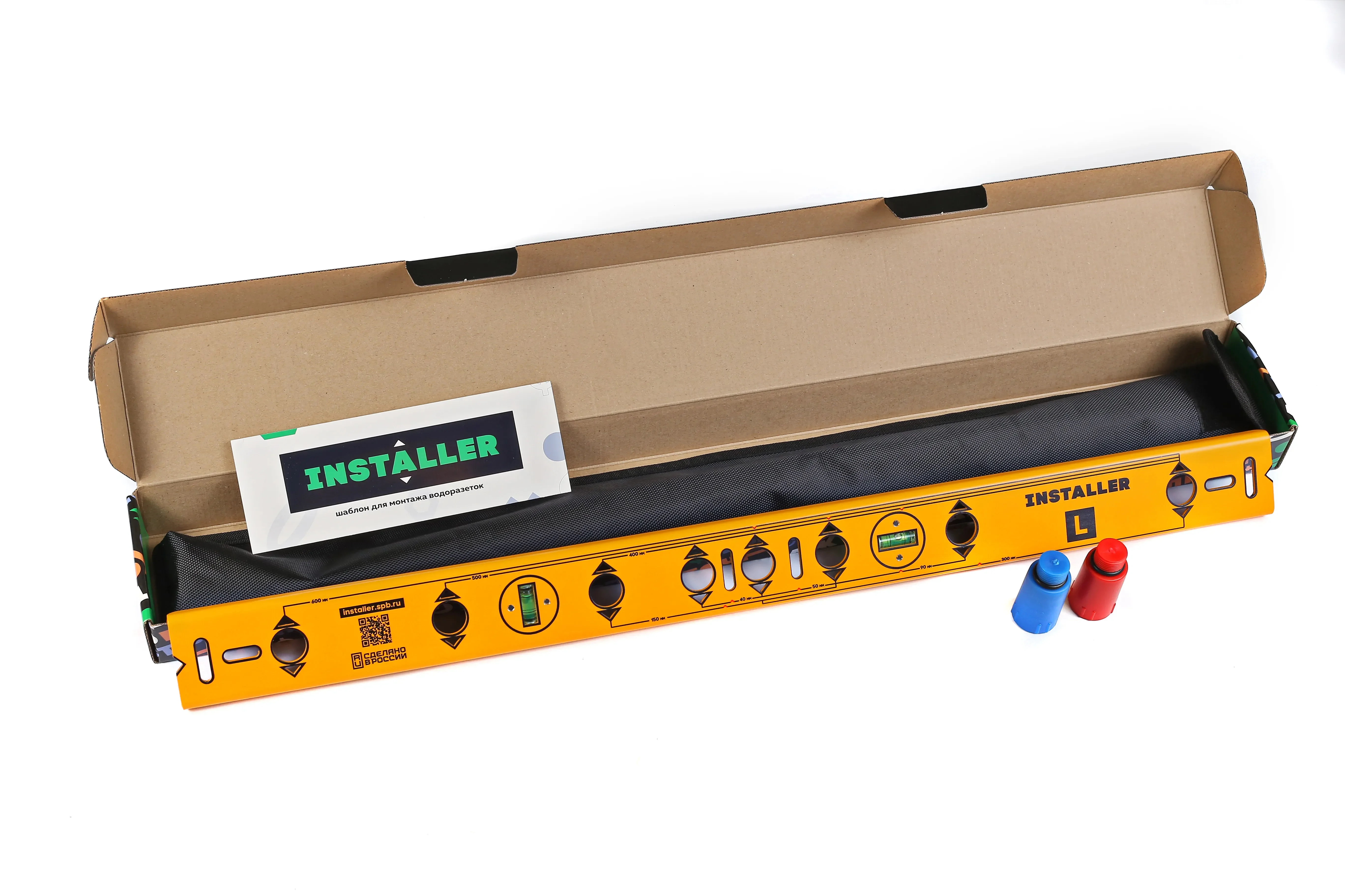 инструмент сантехника installer s 400мм. сантехнический уровень для водорозеток. монтажная планка для водорозеток инсталлер. уровень для водорозеток. инсталлер инструмент для водорозеток.