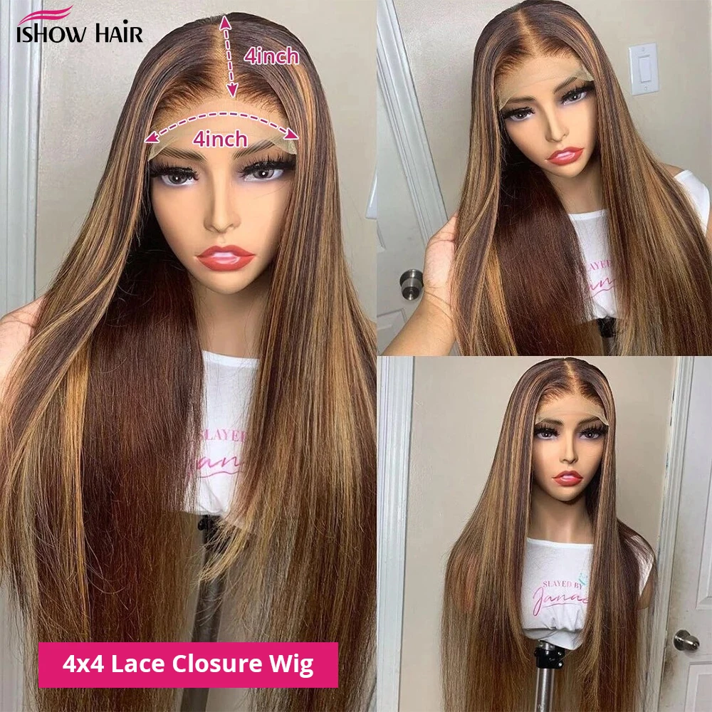 P4/27 прямые парики на сетке спереди цветные из человеческих волос парик без клея