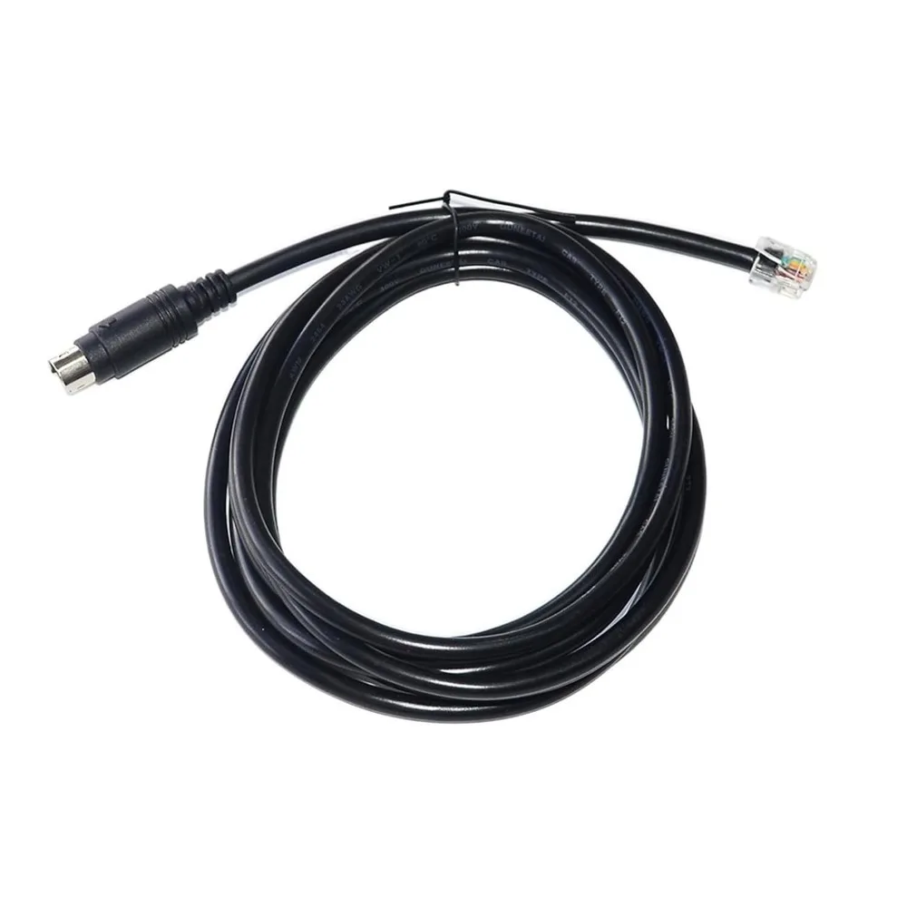 Фото Соединительный кабель Mini DIN 6PIN к RJ12 6P6C длиной 2 м для педалей FANATEC/SHIFTERS к колесам FANA KABLE PS/2 к RJ12 6-контактный кабель №5
