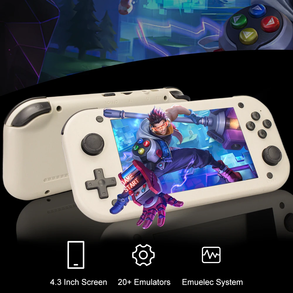 Консоль игровая карманная в ретро-стиле с ЖК-дисплеем 4 3 дюйма