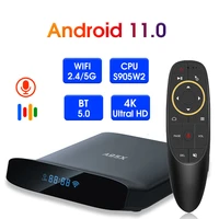 tv receivers smart tv box a95x w2 android 11 amlogic s905w2 4gb 64gb support 5g wifi tv 4k set top box media player