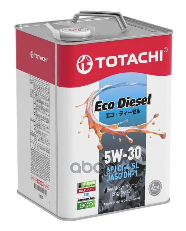 TOTACHI Масло Моторное Полусинтетическое Totachi  Eco  Diesel  Semi-Synthetic  Ci-4/Sl    5W-30      6Л