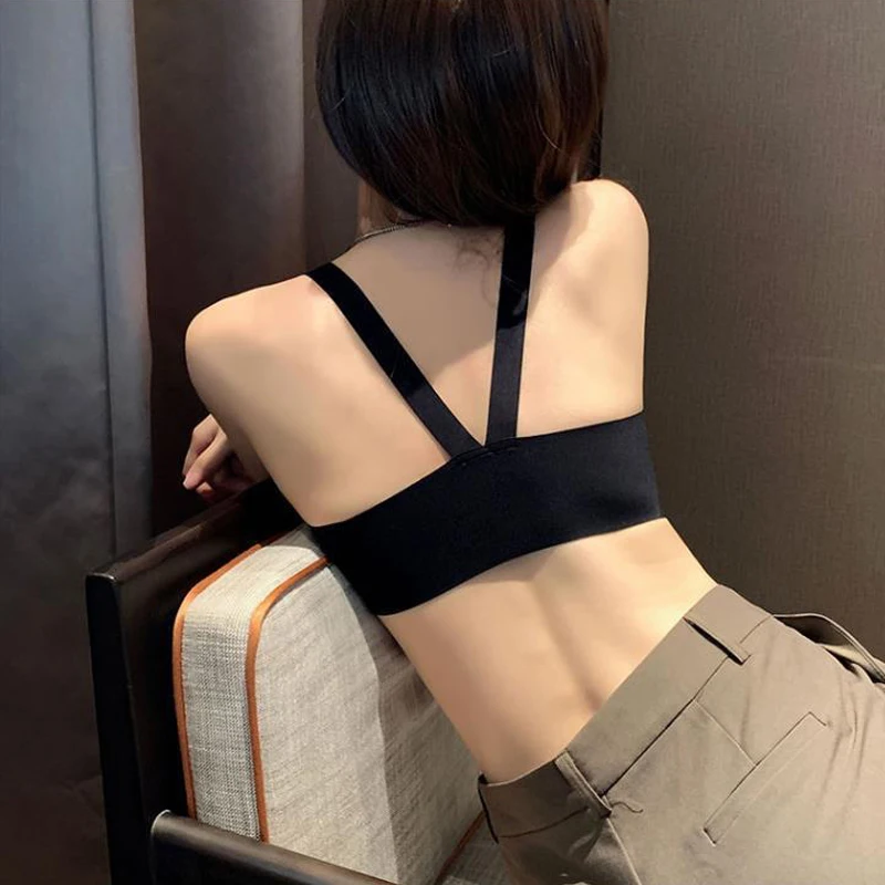 Bras For Women Front Buckle New Lce Silk Bra Sexy Deep U Cup Bras For Women Push Up No Rims Pure Lust Beautiful Back Push Up Bra