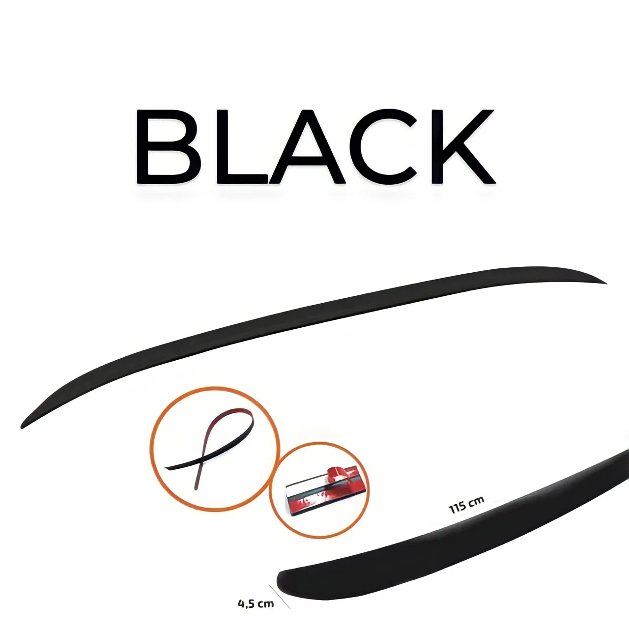 Rear Trunk Spoiler For BMW 3 Series E90 Car Accessories Plastic Gloss Black Flexible Wing Body Lip Exterior Parts Tuning images - 6