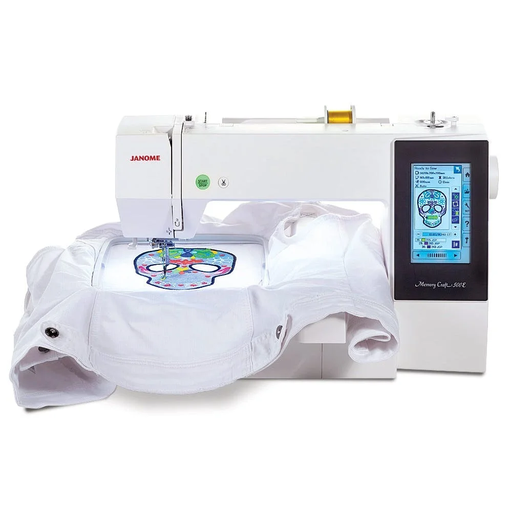 

Вышивальная Машина Janome Memory Craft 500E // купите 3 и получите 1 бесплатно