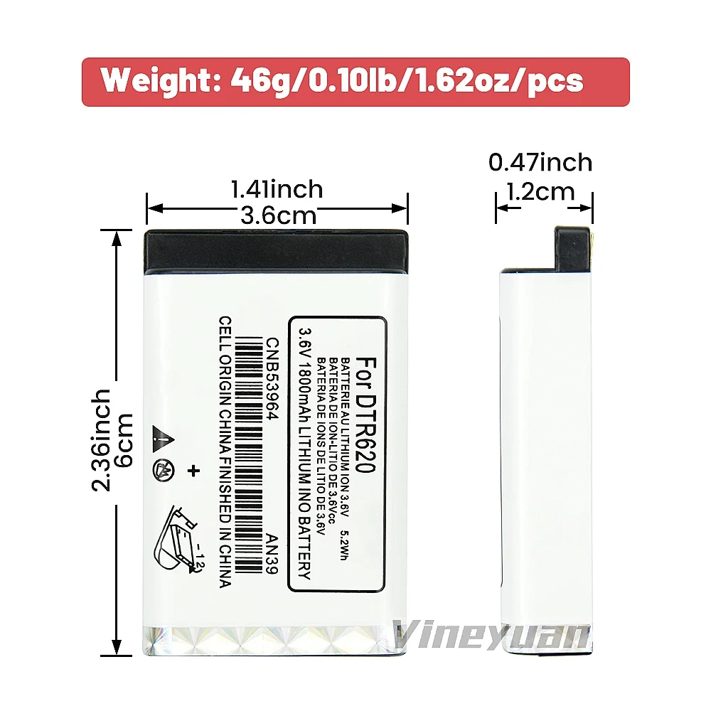 12 шт. литий-ионная батарея для Motorola DTR620 DTR650